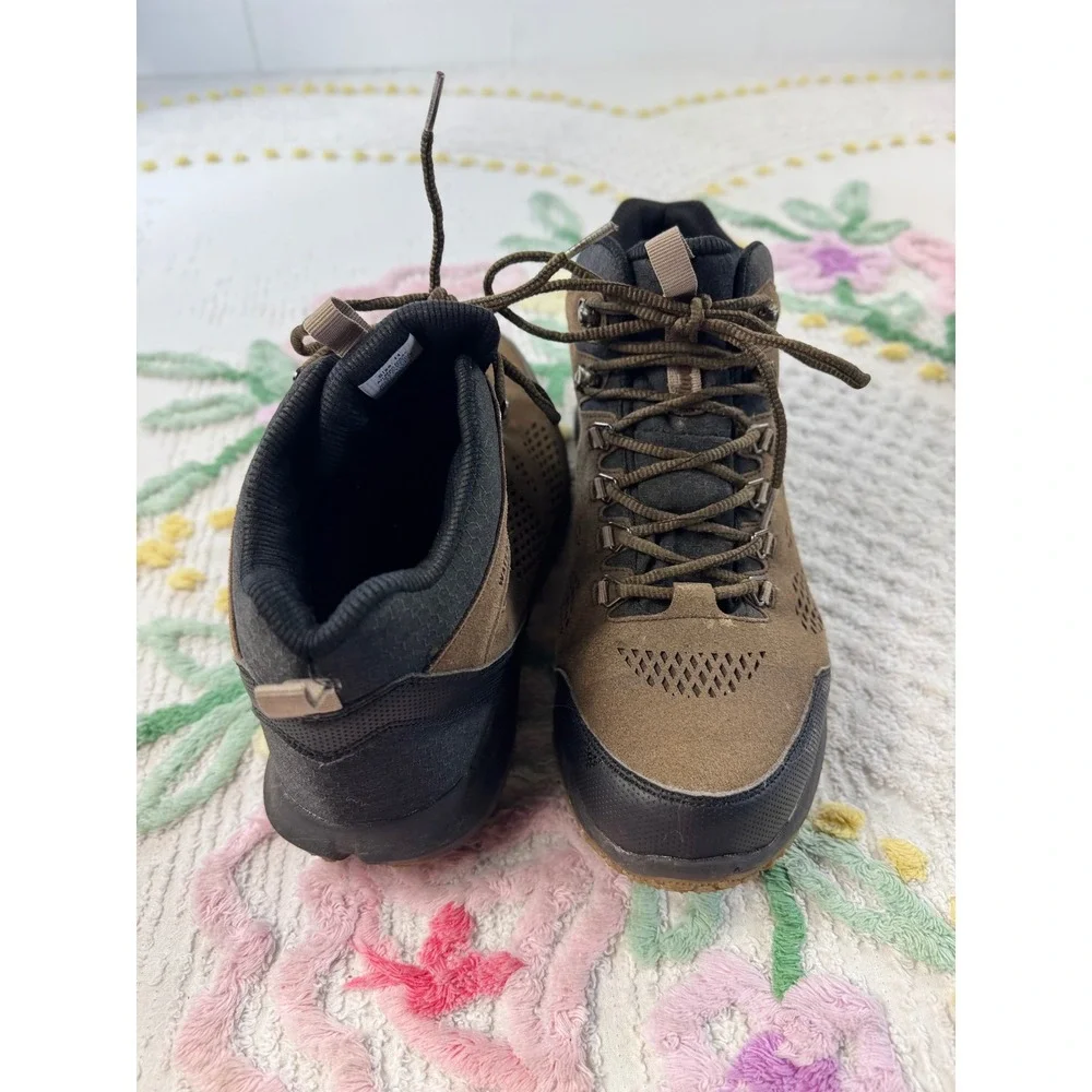 Northside Mens Waterproof Hiking Boots Brown Black Mid Top Trail Shoes Size 11